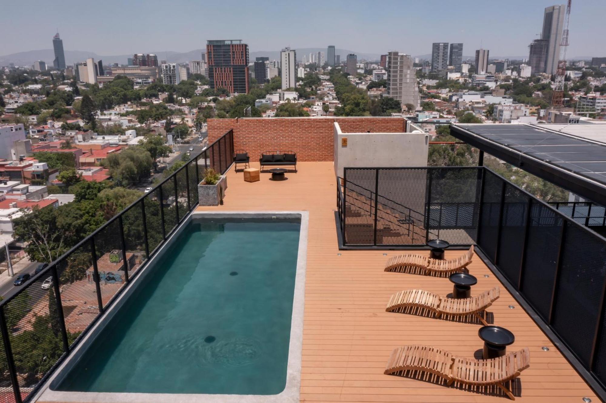 Galeria Flat Rooftop Pool Witgdl Guadalajara Exterior photo